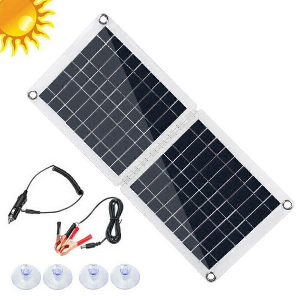 60W Foldable Solar Panel Module For 18V/12V RV/Car/Boat Battery Recharge