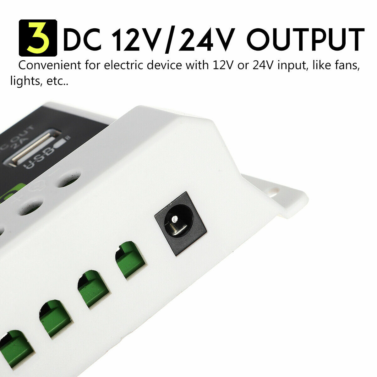 30A LCD PWM Solar Panel Charger Controller For Li-ion Lead Acid Battery 12V/24V