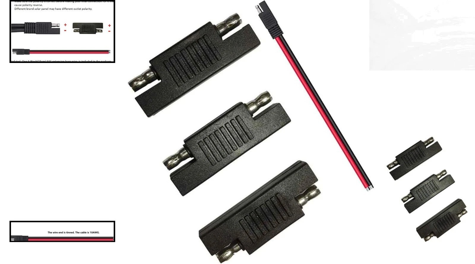 SAE Polarity Correction Connectors – Ideal for Solar Chargers & Battery Tenders