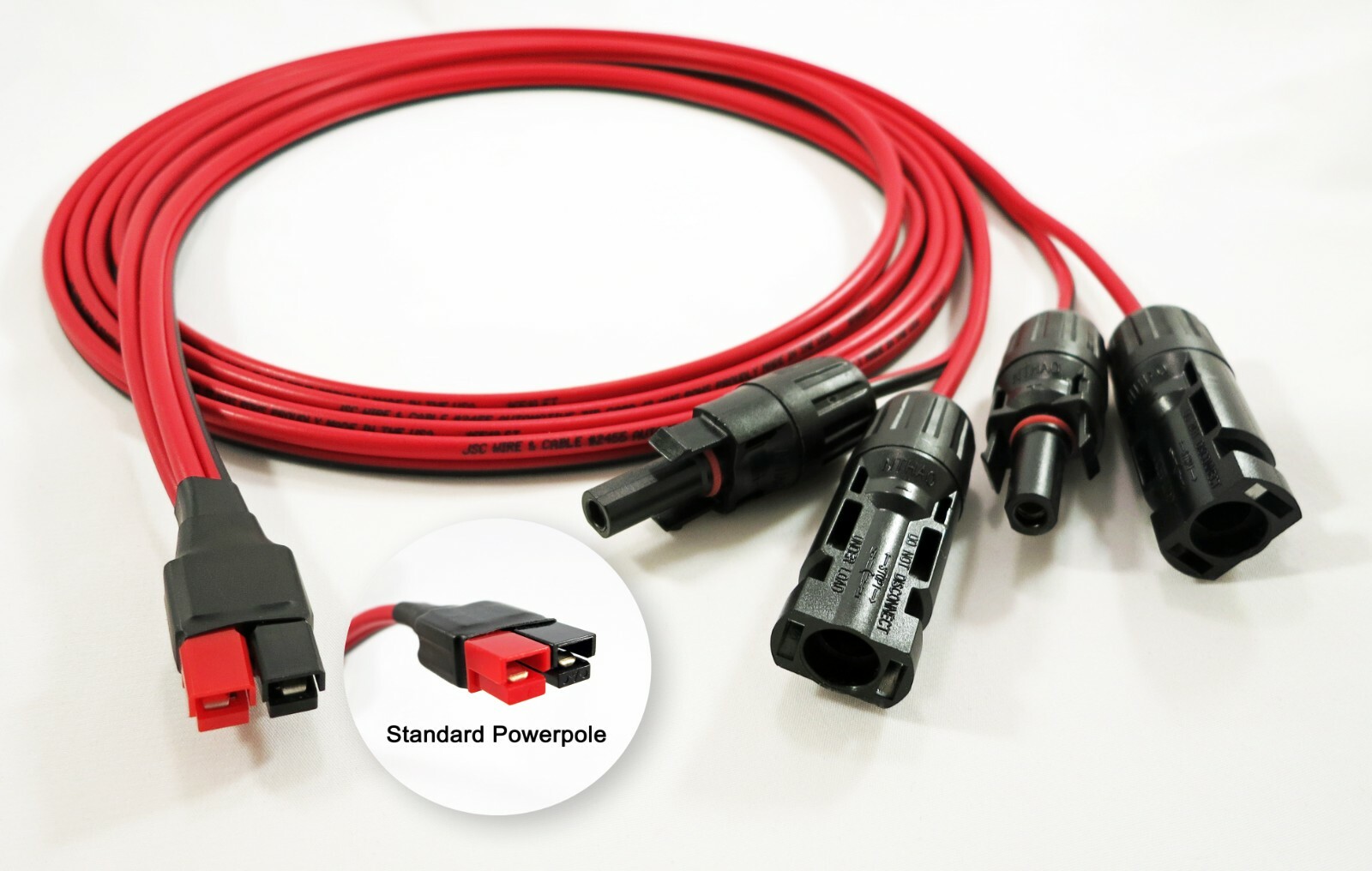 12′ feet Solar Parallel Charging Cable fits ANDERSON POWERPOLE, JACKERY, 500w
