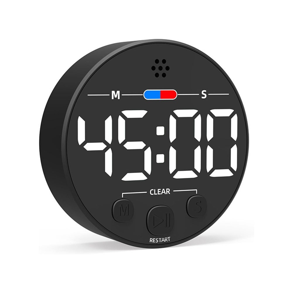 Kitchen Magnetic Timer with Transparent LCD Display for Precise Time Management