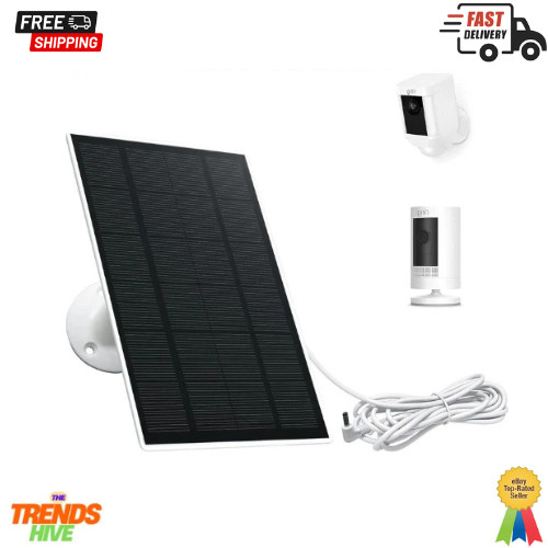 Ring Camera Solar Panel, Compatible with Ring Stick Up Cam Battery, Ring