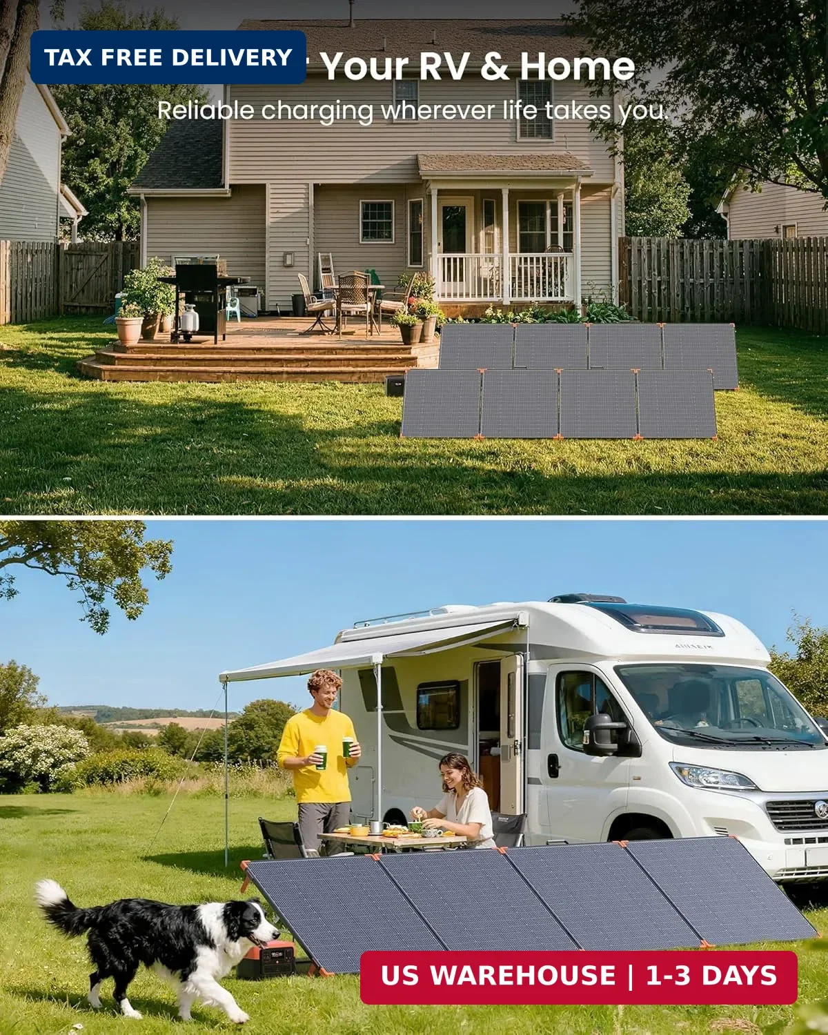 ZOUPW 450W Portable Solar Panel – 38V N Type IP68 Waterproof Foldable