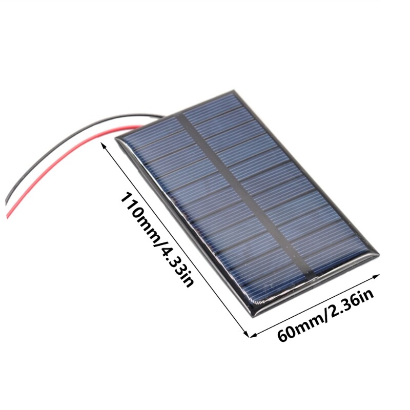 Solar Epoxy Panel Polysilicon Board 3.0V 220MA Solar Panel with Wire Easy to Use