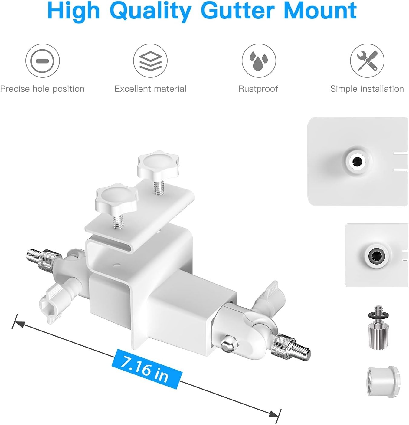 Universal 2-in-1 Weatherproof Camera Mount for Ring Solar Panels & Spotlight Cam