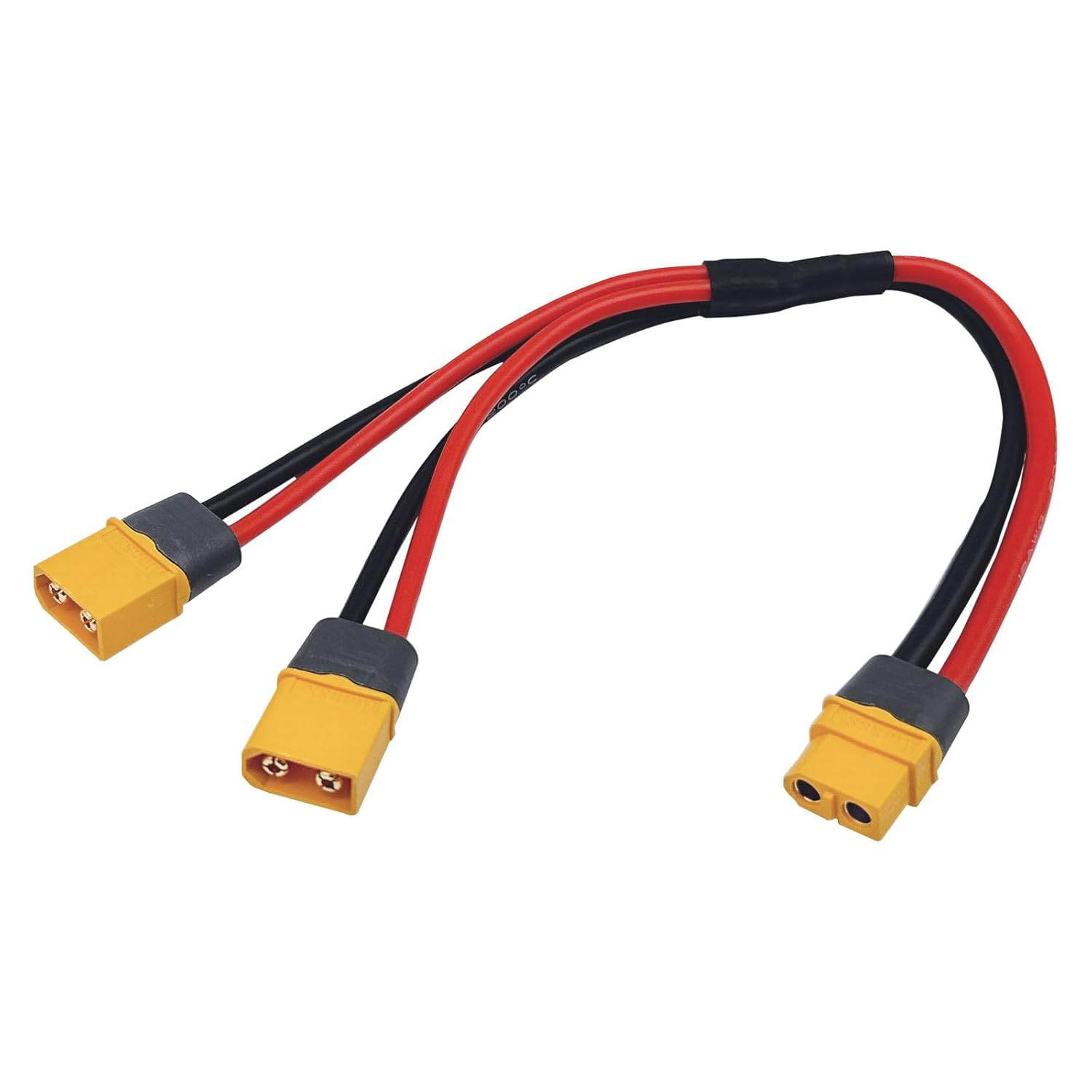 XT60H XT60 Upgrade Y Splitter Extension Cable 12 AWG XT60 Female to Dual XT60H