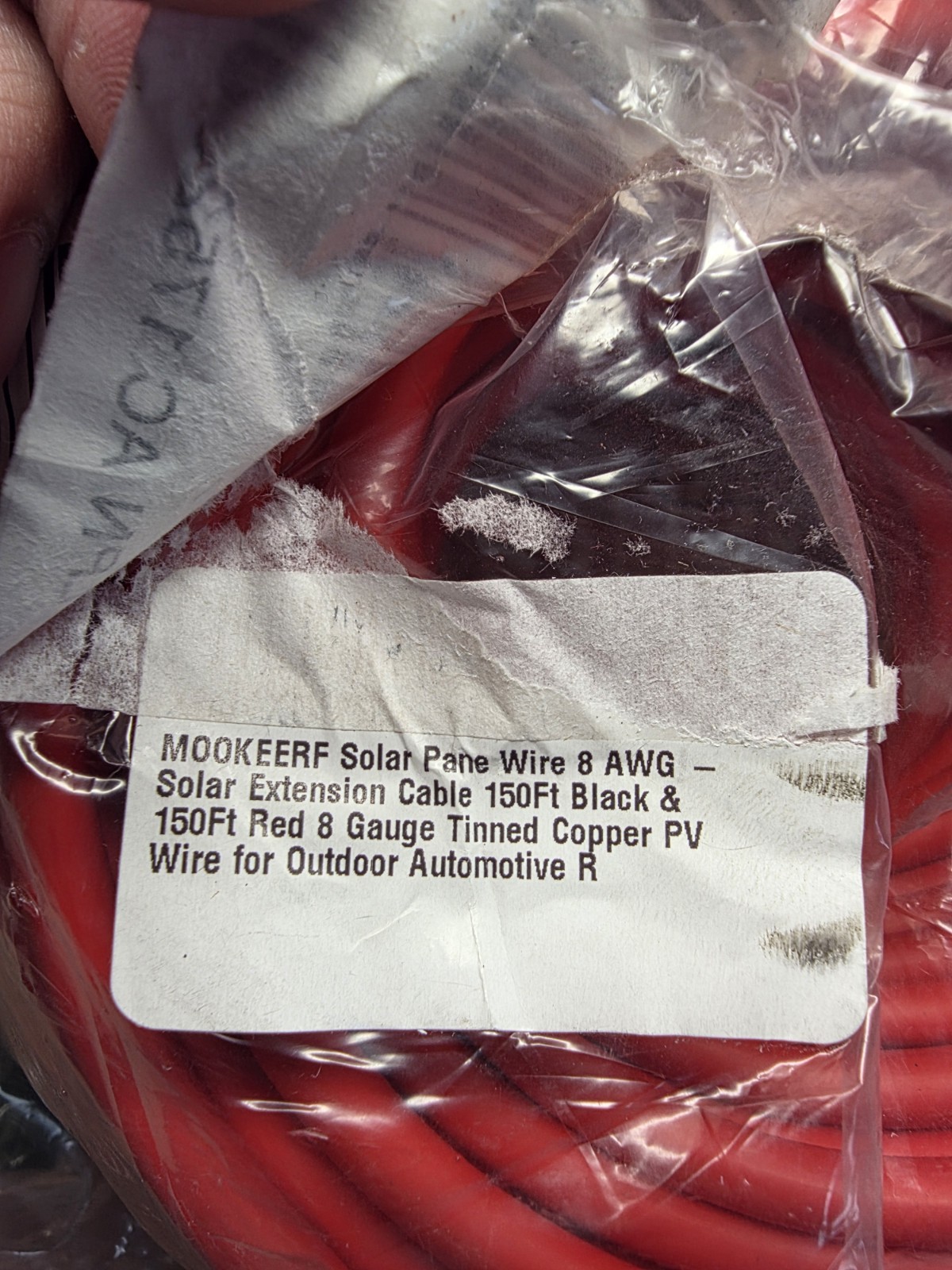 8AWG Tinned Copper Solar Panel Cable 150FT Red ONLY Solar Panel Wire 8 Gauge NEW
