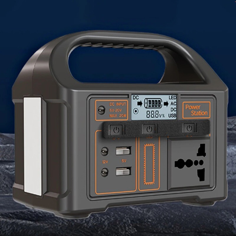 Portable Solar Power Station 110V/220V Outdoor Camping Power Bank LED Display