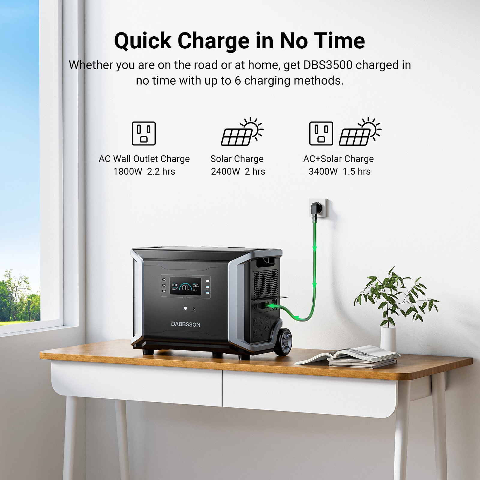 Dabbsson 28140Wh 7000W Power Station LiFePO w/ Backup Battery for home Outdoor
