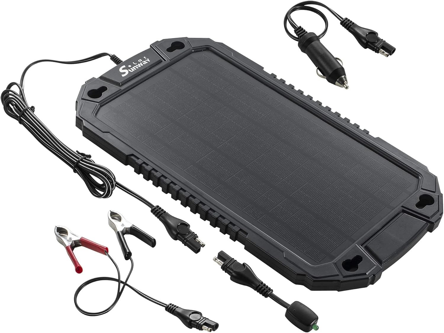 Car Battery Trickle Charger & Maintainer 12Volt 8W Solar Panel Power Charger …