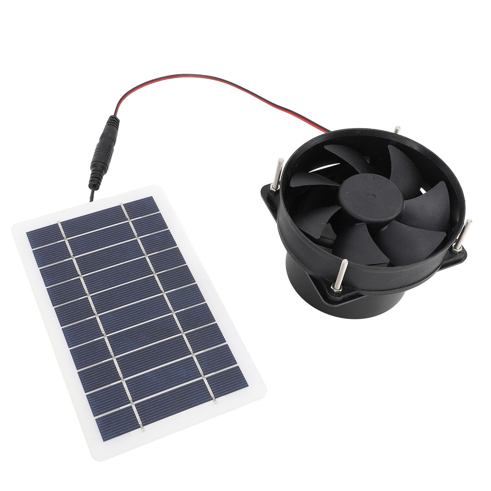 10W Solar Panel Powered Fan Kit Portable Silent Exhaust Fan For Outdoors For