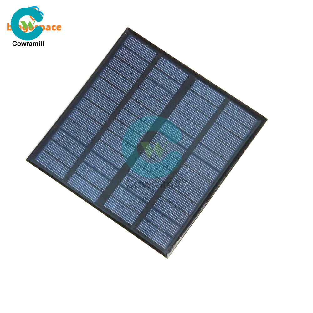 2V/5V/6V/12V Monocrystalline Solar Panel Module For Motor Toys Lawn Lamp New