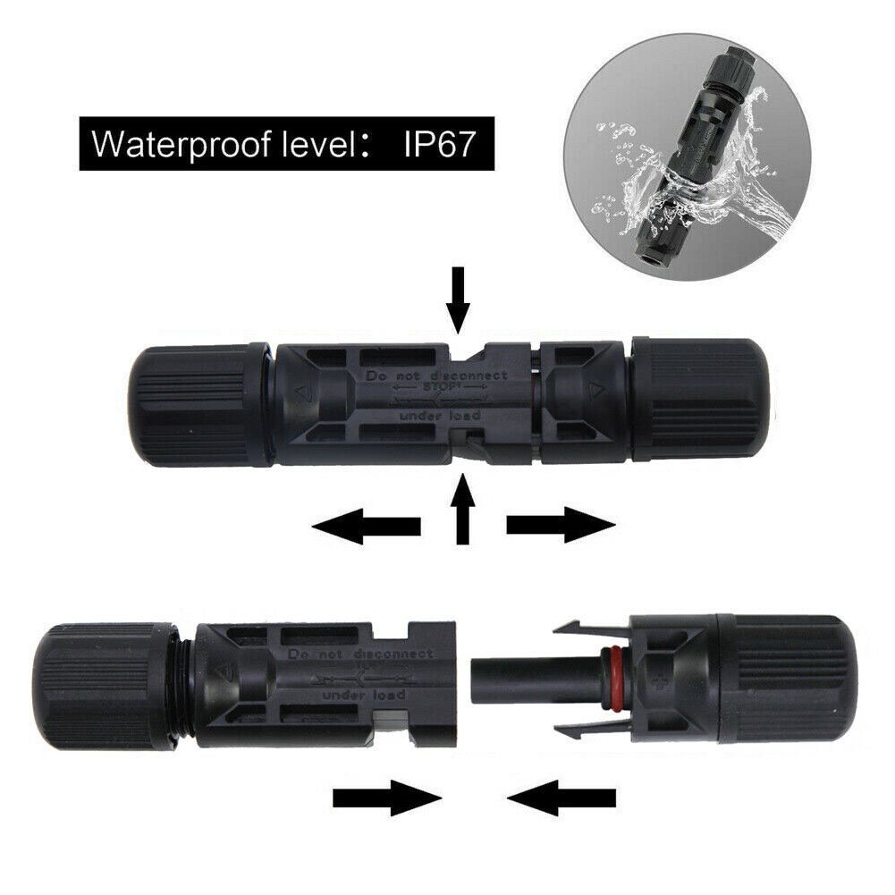 10 Pairs Waterproof Male Female M/F Wire Cable Connectors Set Solar Panels 30A