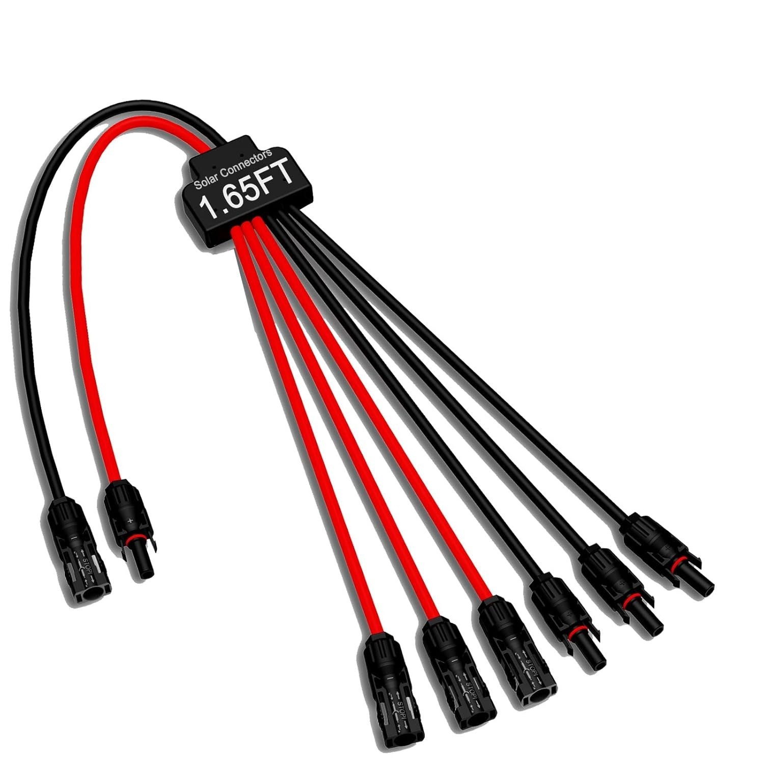 Solar Connectors for 3 Solar Panels, Tool-Free Solar Panel Wires and Connecto…
