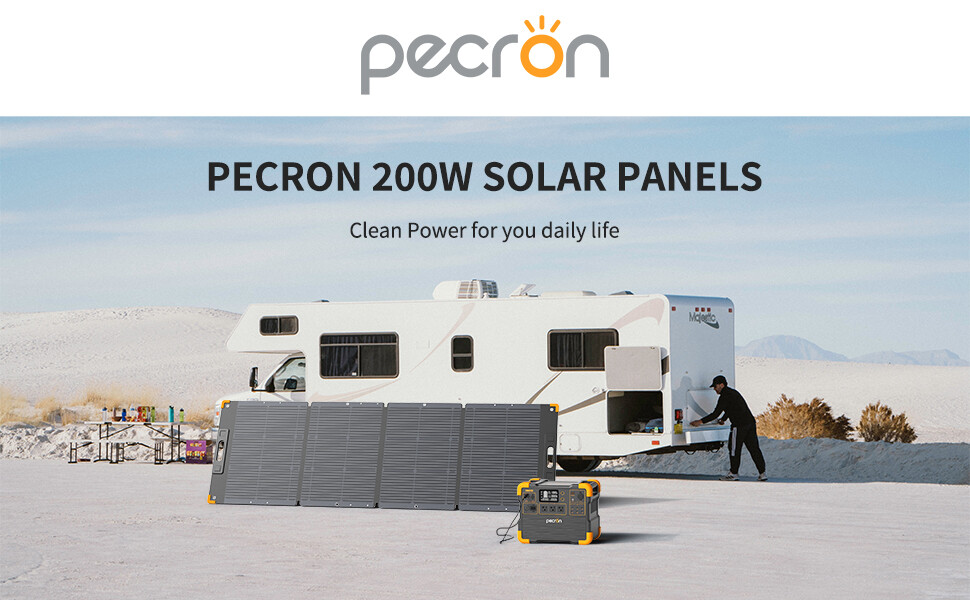 PECRON 200W/36V Solar Panels Kit for Portable Power Station Camping Refurbished