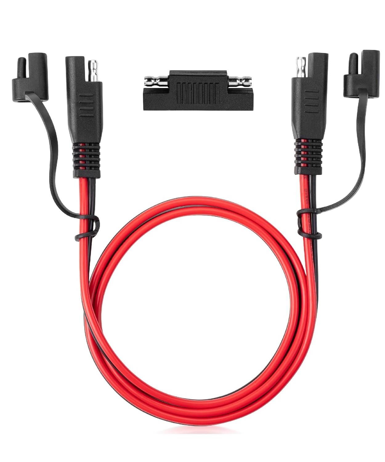 Bates 3FT SAE Extension Cable, 16 AWG, Quick Connect for Solar & Battery Use