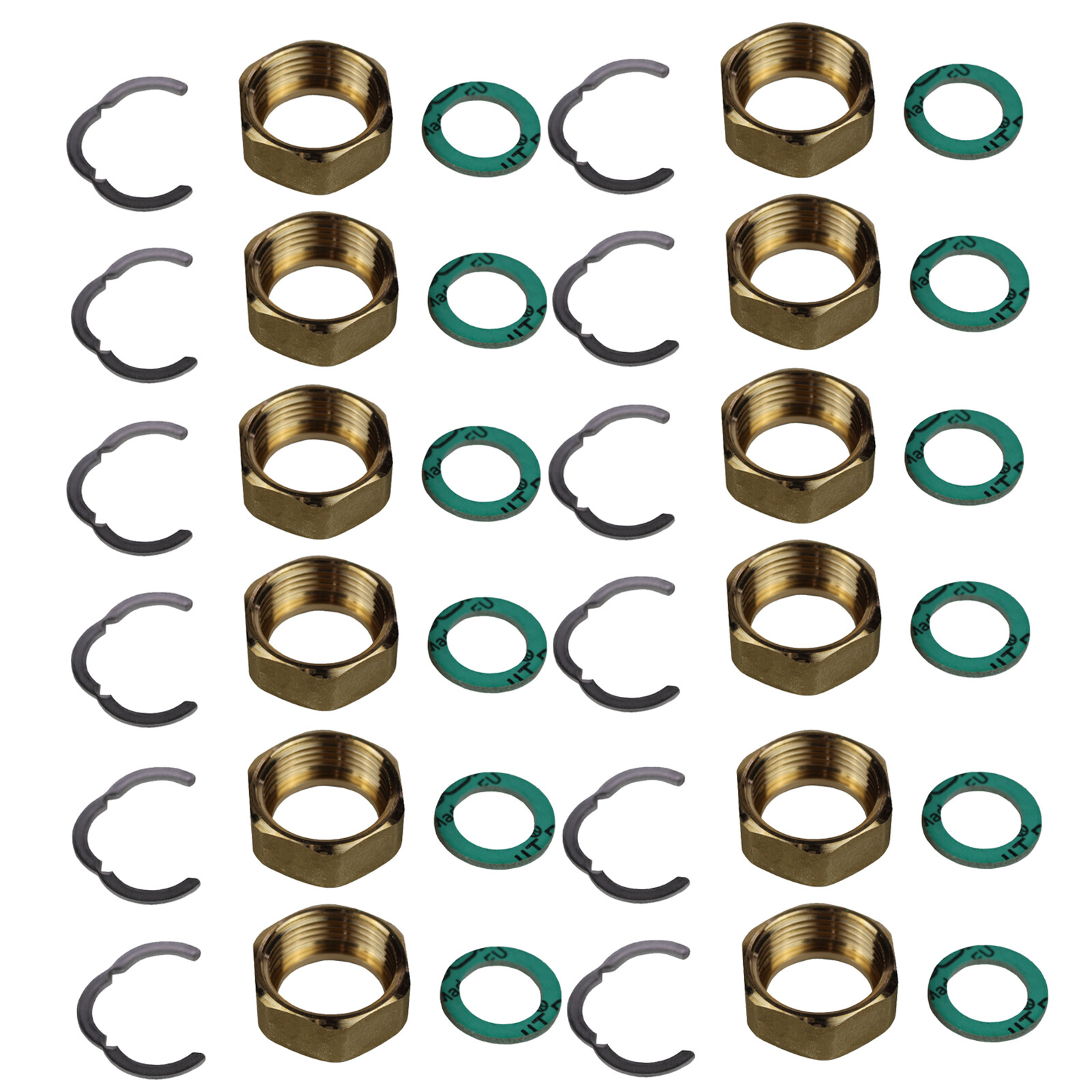 Screw Fitting Set Mounting Set 3/4 ” Stainless Steel Corrugated Pipe DN16 Solar