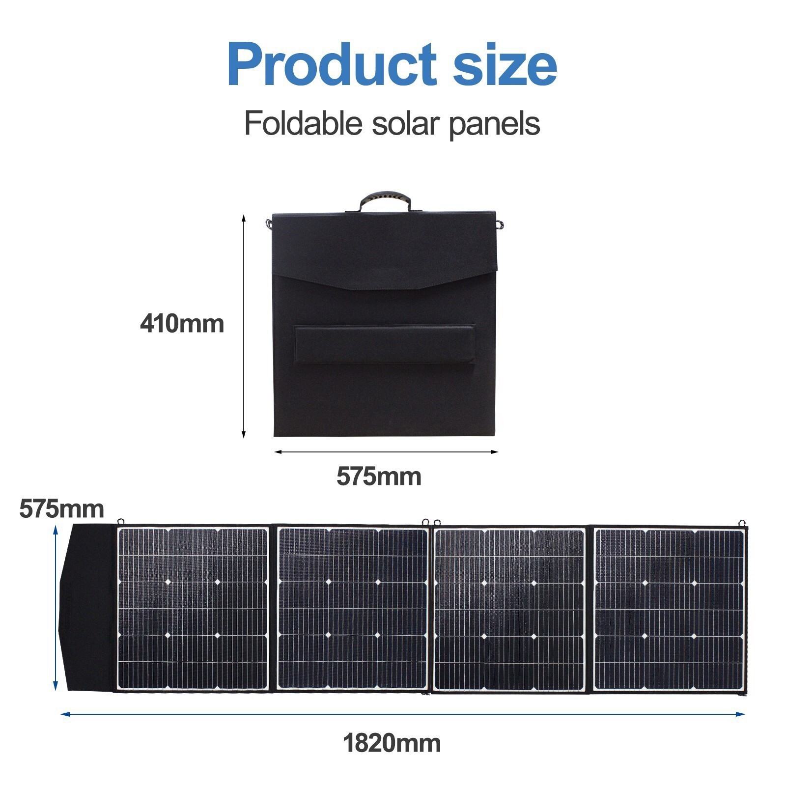 Easun 260W 18V Portable Foldable Solar Panel High Efficiency for Home RV Camping