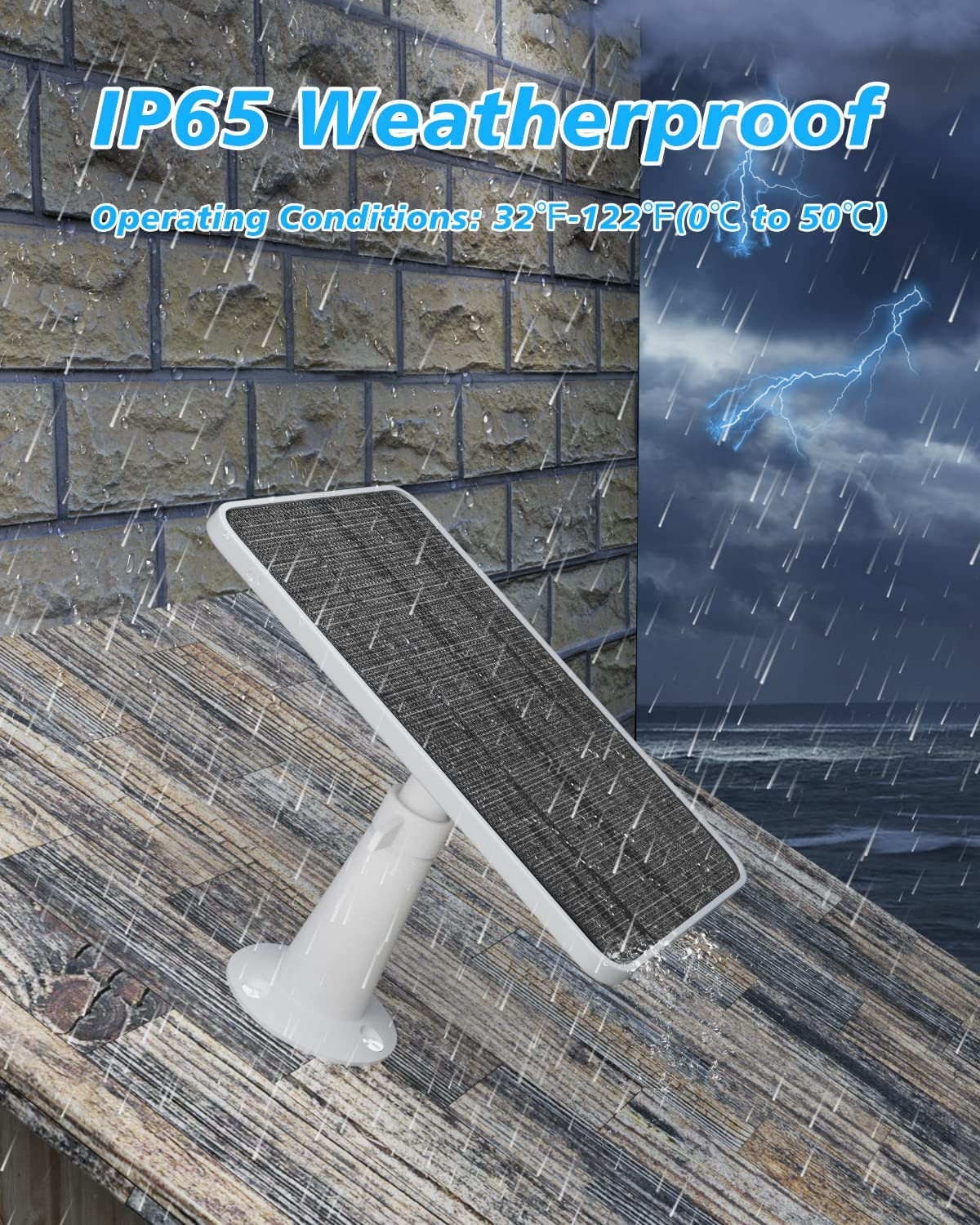 Arlo Solar Panel Charger Compatible with Pro 5S/4/3/3 Floodlight/Ultra/2, 6V 4.5