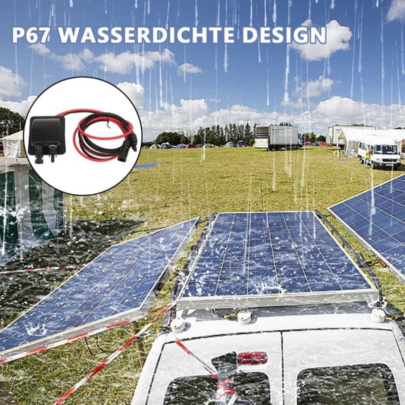 ABS Double Cable Waterproof Solar Panel Connectors for Campers Installation