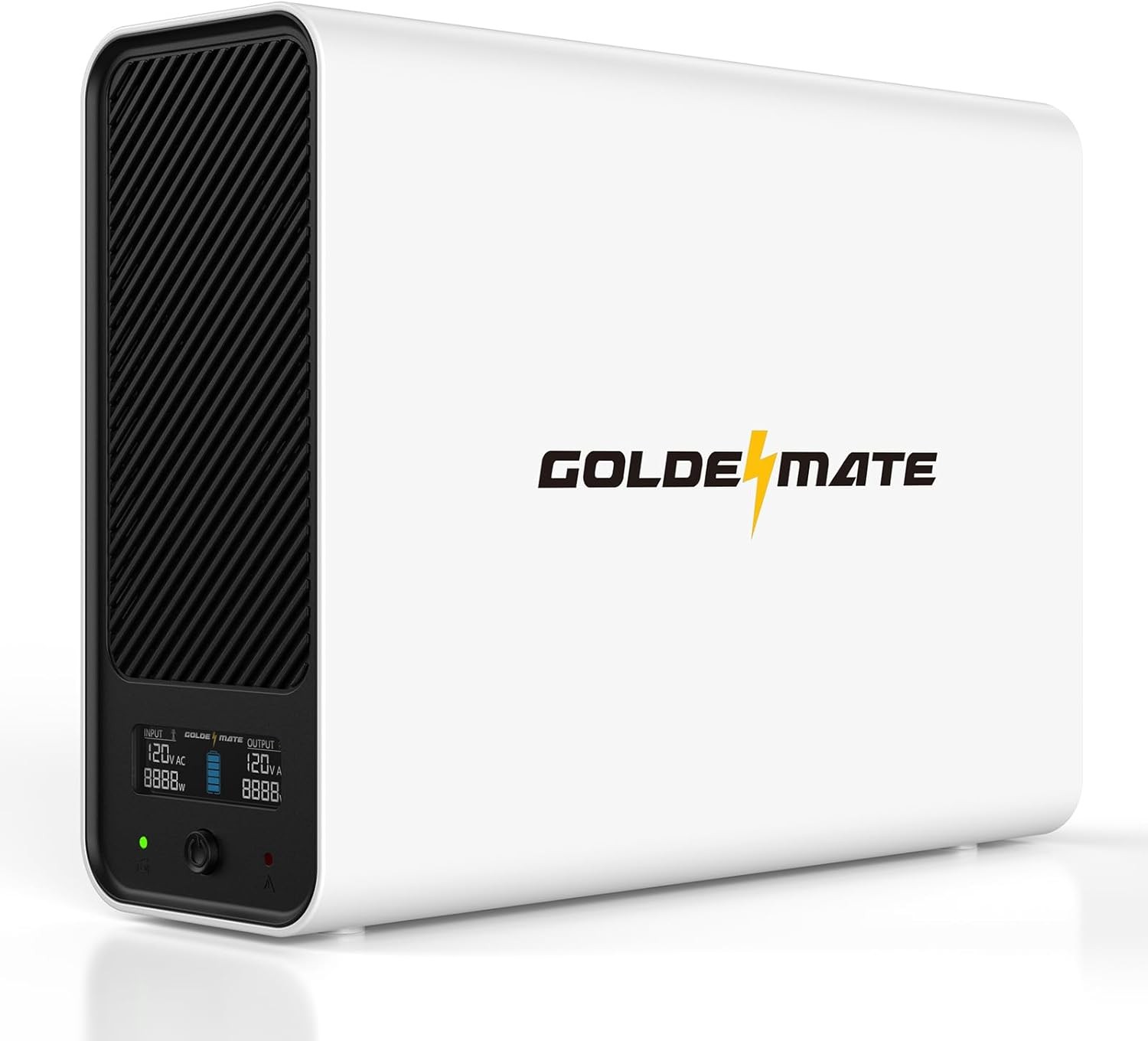 Goldenmate UPS 800W LiFePO4 Battery Pure Sine Wave Automatic Shutdown for NAS/PC