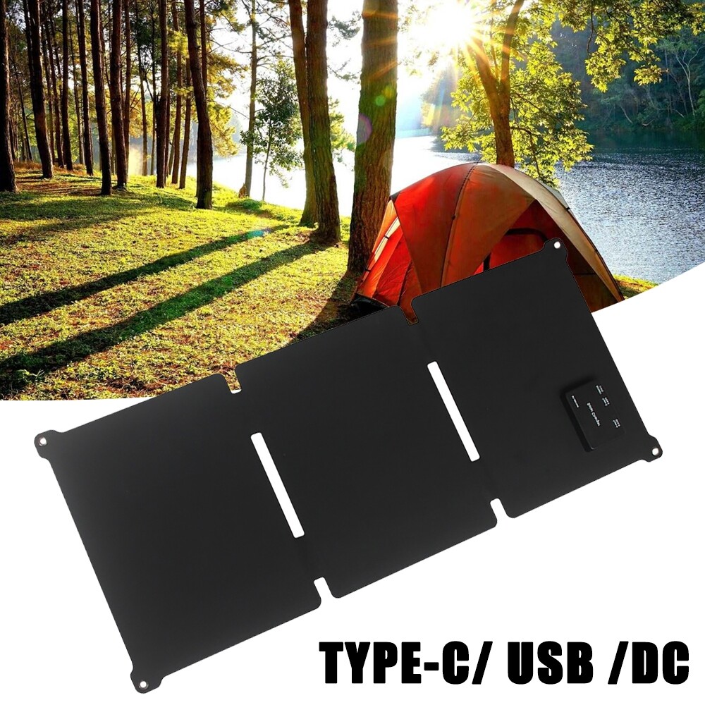 Flexible Folding ETFE Solar Panel Charger Waterproof Solar Charger USB/DC/Type-c