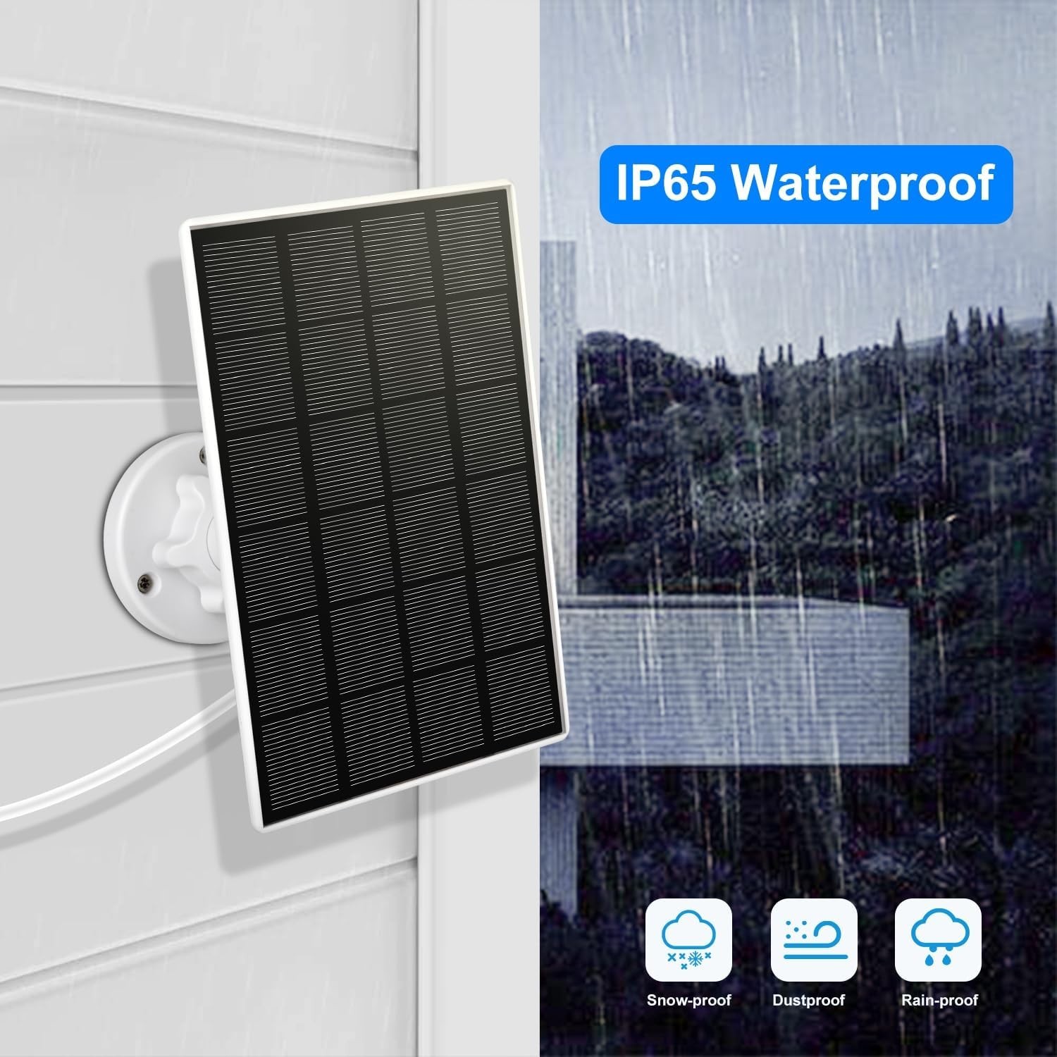 Solar Panel for Ring Camera, 3.5W Solar Charger for Spotlight Cam Plus Batter…
