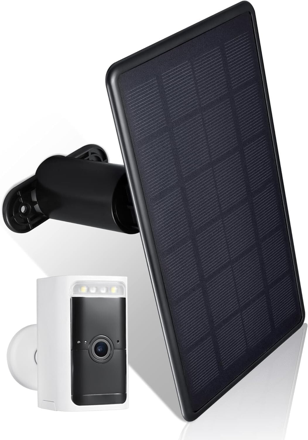 Wasserstein Solar Panel Compatible with Wyze Cam Outdoor/Battery Cam Pro – Black