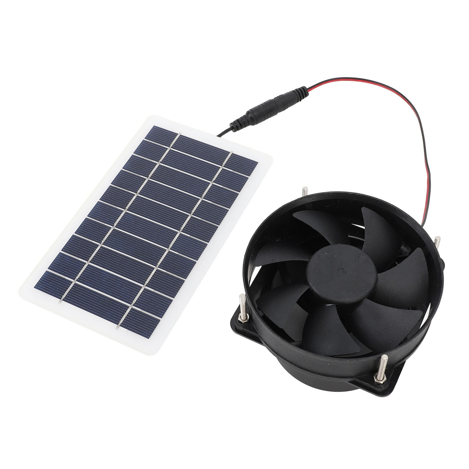 10W Solar Panel Powered Fan Kit Portable Silent Exhaust Fan For Outdoors For