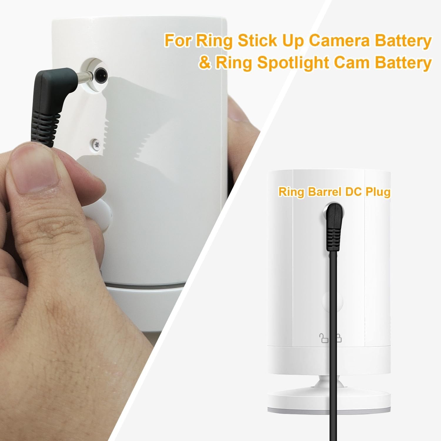 Efficient Solar Panel Charger for Ring Spotlight & Stick Up Camera – 1Pack