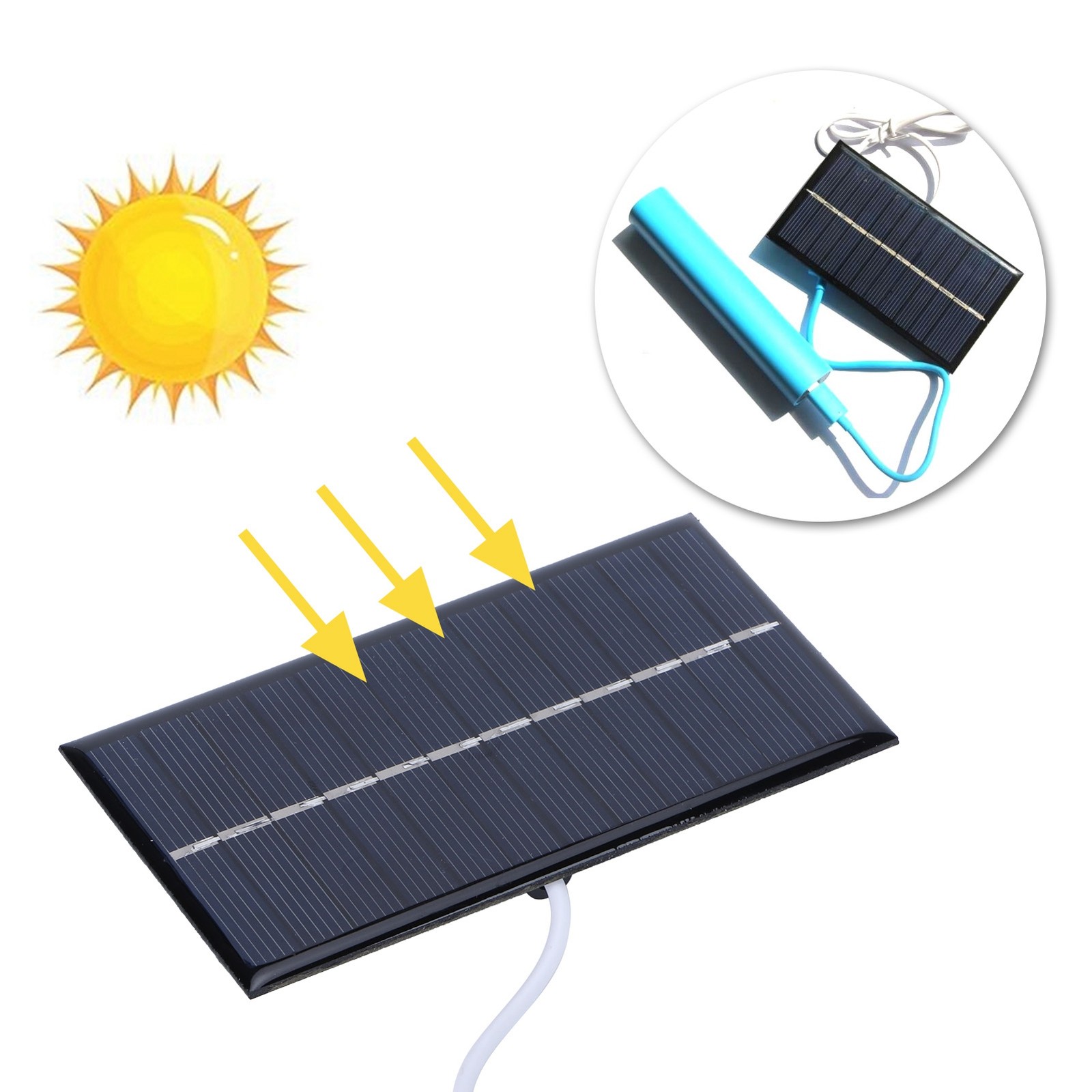 Hot 1W 6V Solar Panel Polysilicon Solar Charging Board For Toys Lamps