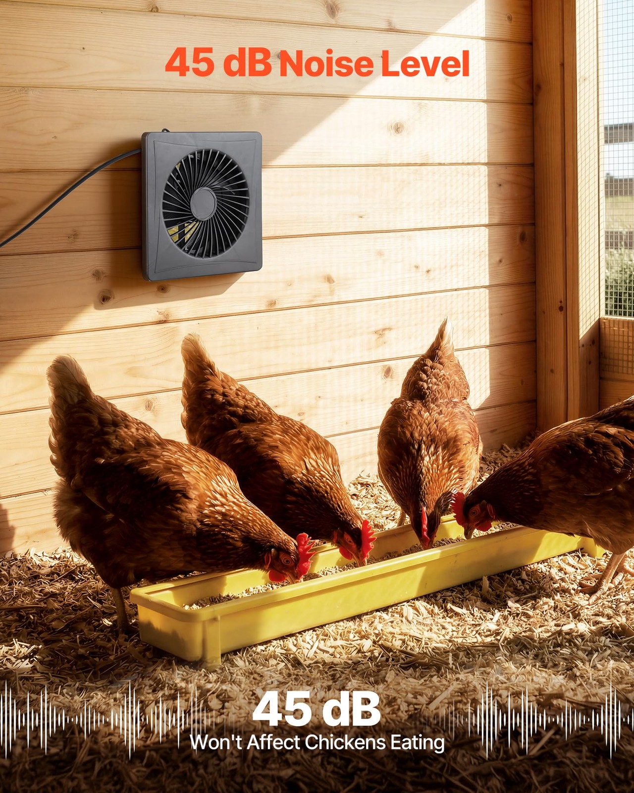 VEVOR Solar Powered Fan, 25W Solar Panel with 220 CFM Airflow, Adjustable Panel