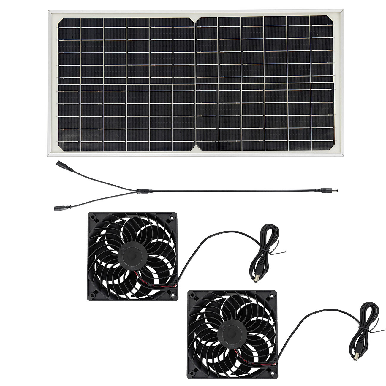 30W Solar Powered Fan for Shed,Chicken Coop,Greenhouse Waterproof Exhaust Fan us