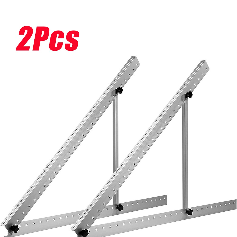 28″ Solar Panel RV Tilt Mount Brackets Ground Roof Flat Surface Adjustable Frame