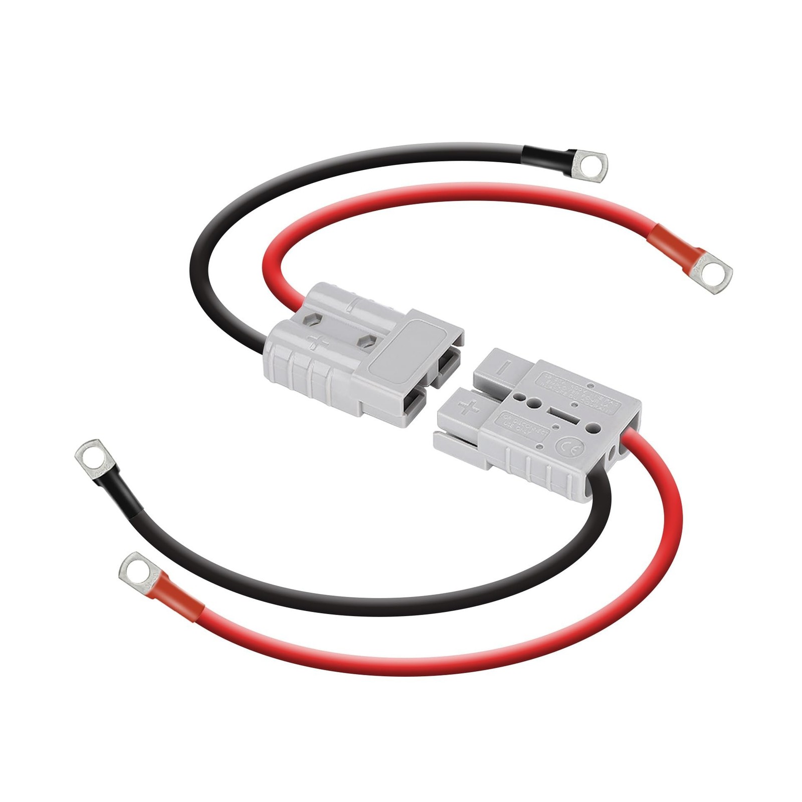 DC HOUSE 2 Pack 50A Battery Quick Connector, 7AWG 600V 0.98ft Battery Cables …