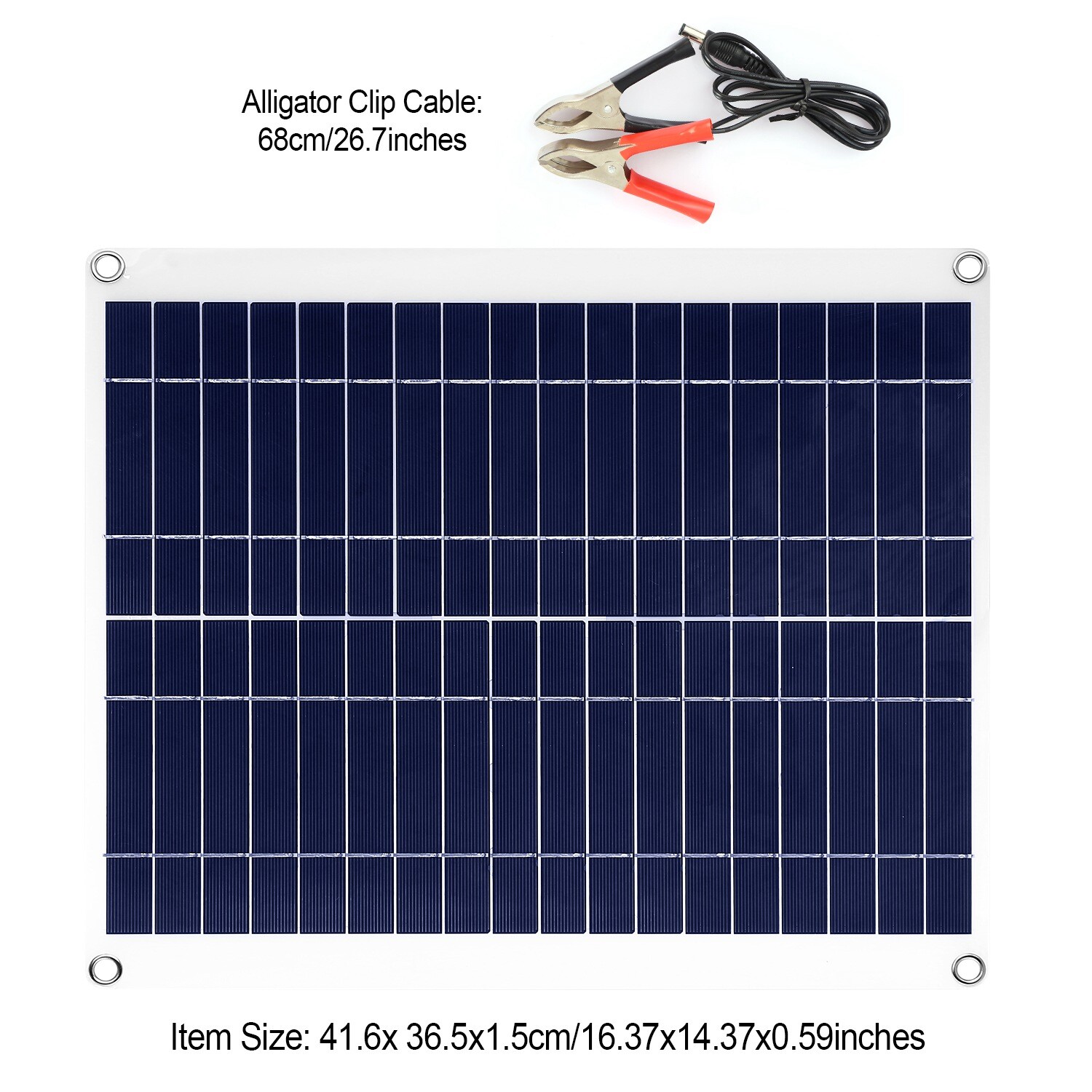 Solar Panel 12V 25W Car Battery Charger w/3.0A Dual USB Charging For RV Car Boat