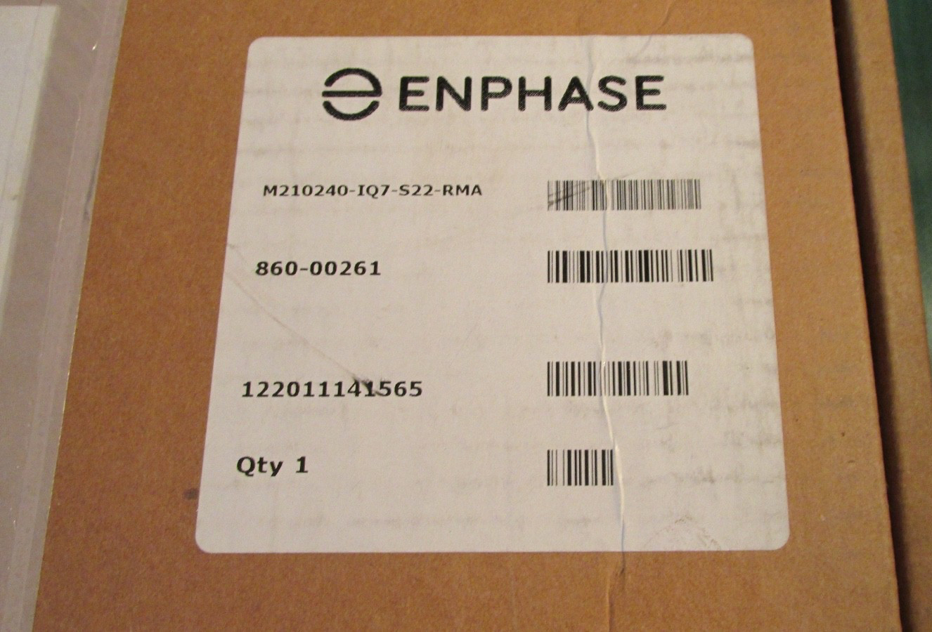 Enphase MICROINVERTER – M210240-IQ7-S22 to M210IQ7 – 240V RMA Kit
