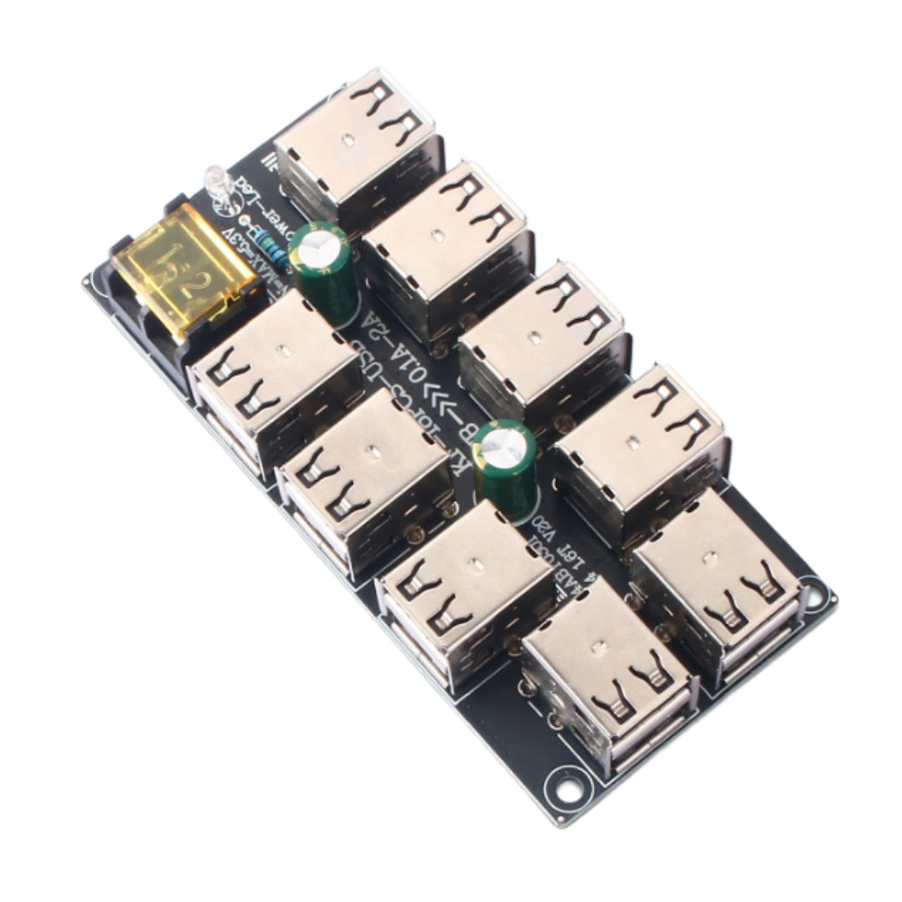 18-Port USB Charging Hub Magnetic Mount High Efficiency Power Splitter