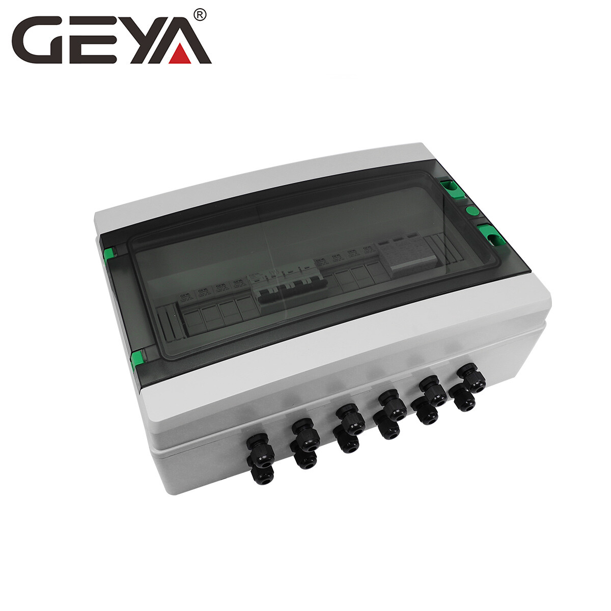 Solar PV Combiner Box Plastic 15A 4strings 1000VDC Circuit Breaker Solar Panel