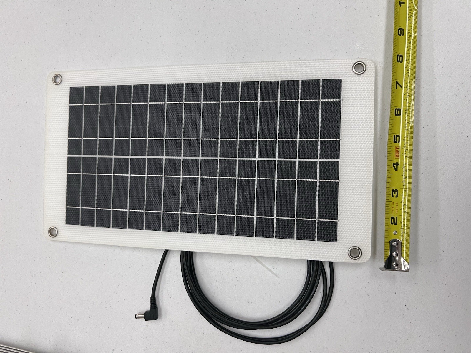 Flexible Solar Panel Approx. 8–10W 12V DC 5.5mm Connector for Solar Light Camera