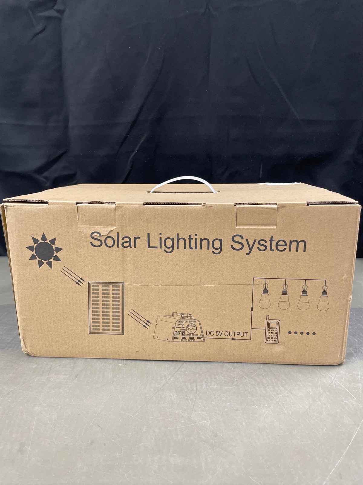 Solar Lights for Inside, 4 Bulbs Solar Shed Lights with On Off Switch, 30W Solar