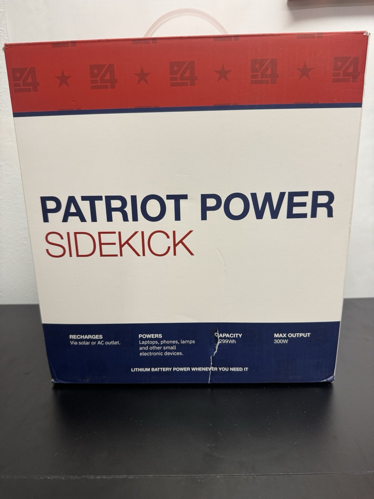 Patriot Power Sidekick Solar Generator 300W w/ 40W Panels Bundle 4x Pg87E