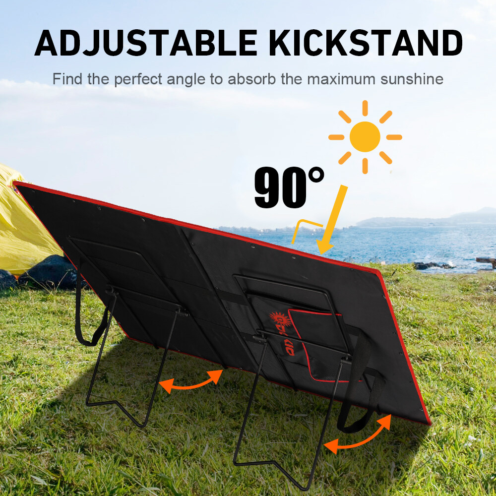 Adjustable Solar Panel Mounting Bracket Kit Portable Folding Solar Panel Stand