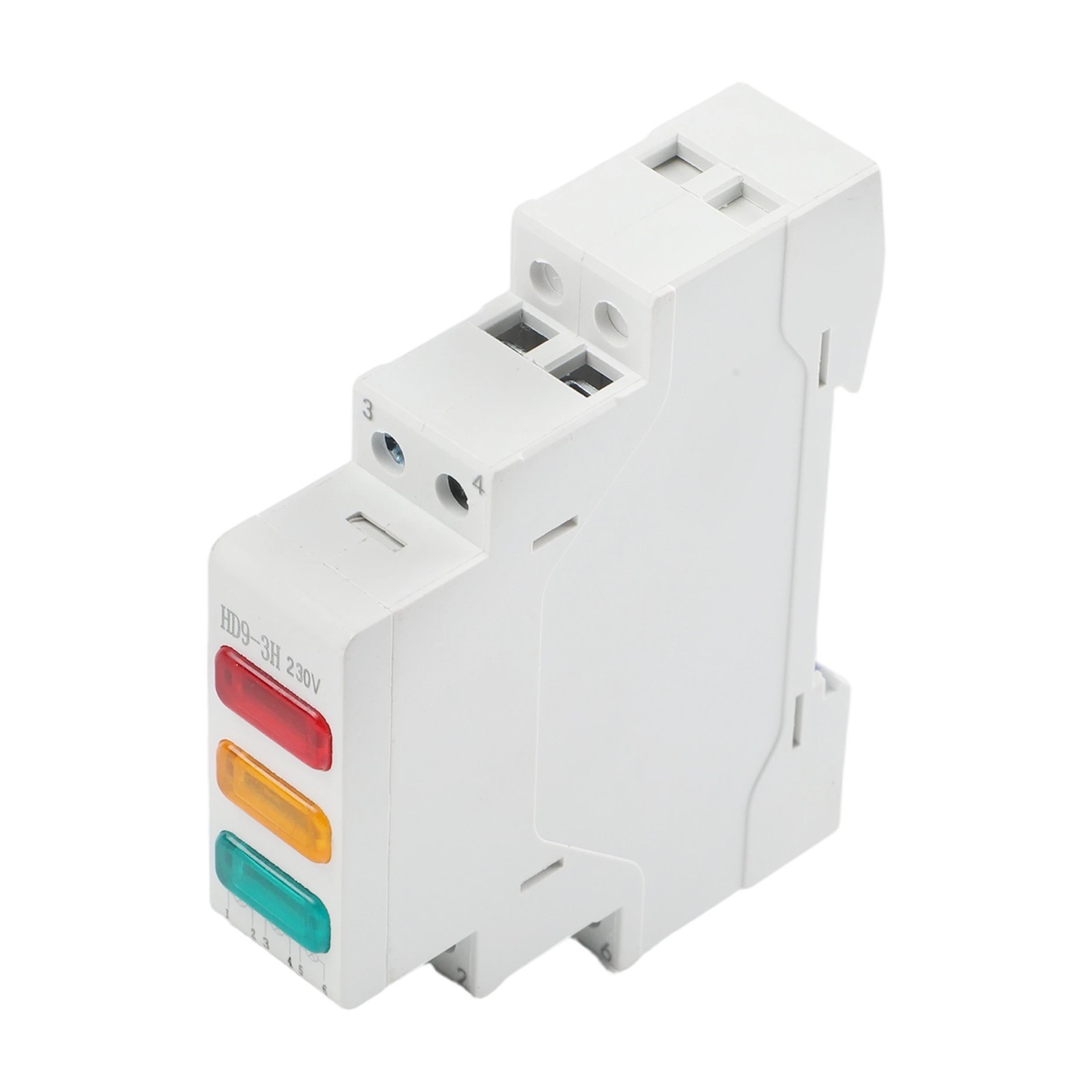 230V LED Signal Light DIN Rail Mount for Efficient Panel Indicator Setup