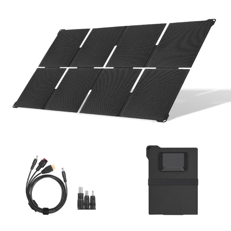 45W Foldable Solar Panel Charging With USB Type C DC18V Output for Outdoor Use
