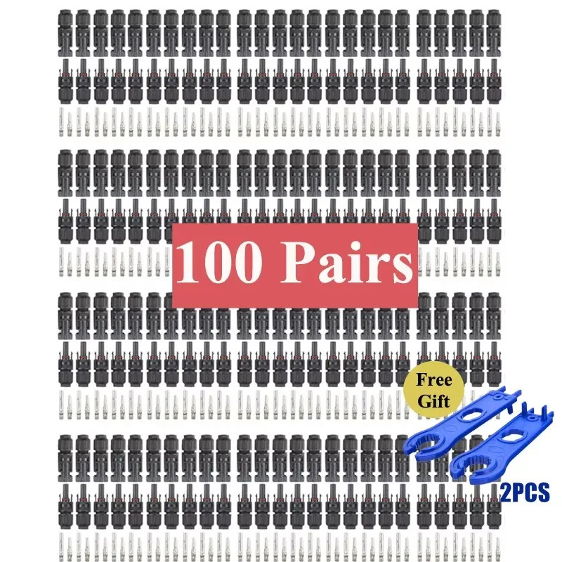 Solar PV Wire Connector 5/10/20/30/50/100 Pairs Solar Panel Connector 1000Vdc 30