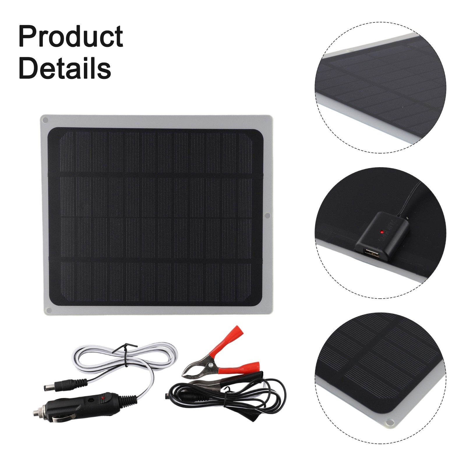 Wide Application Solar Charger for Urgent Lights Electric Fans and More