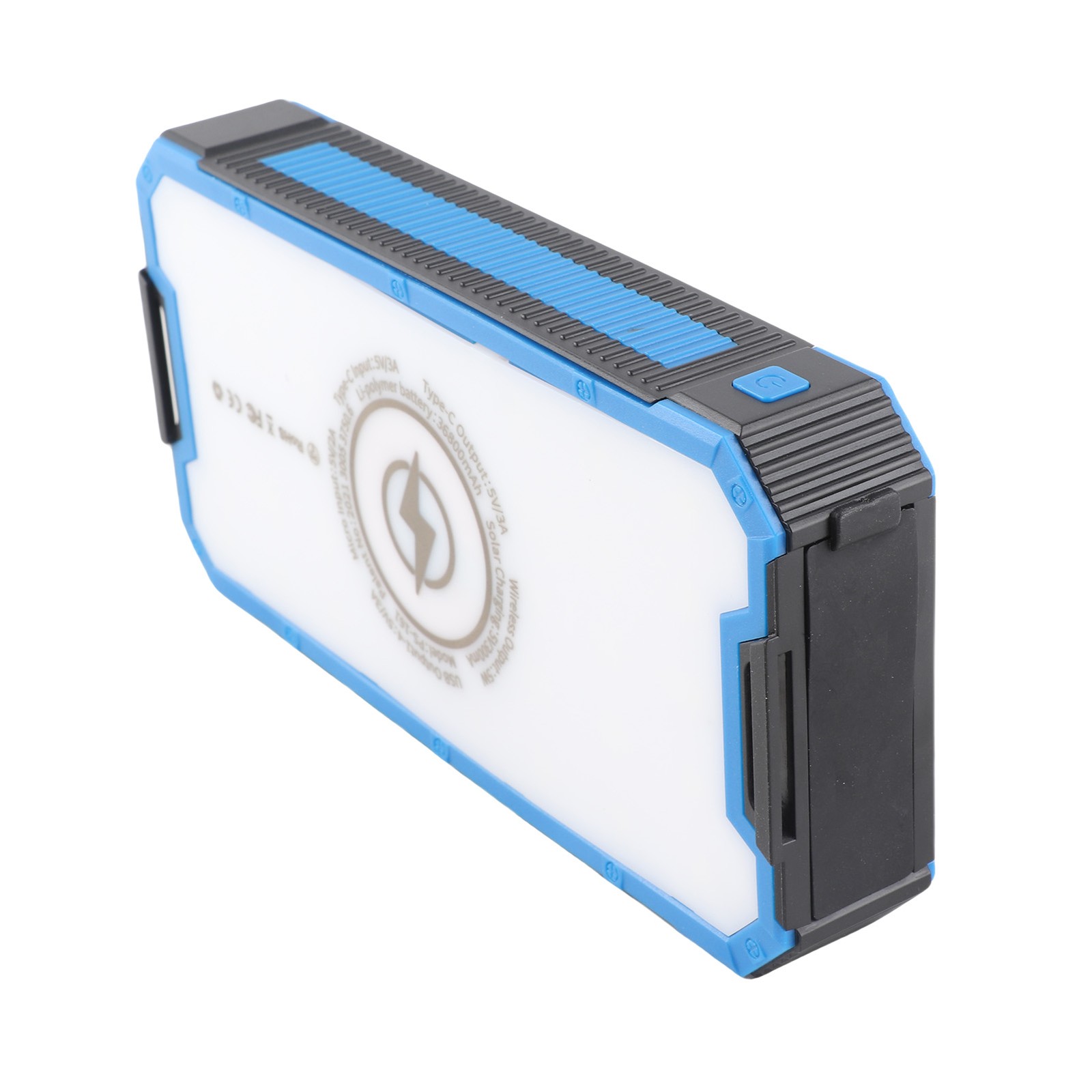 High Capacity Solar Power Bank With Wireless Charging For Outdoor Use