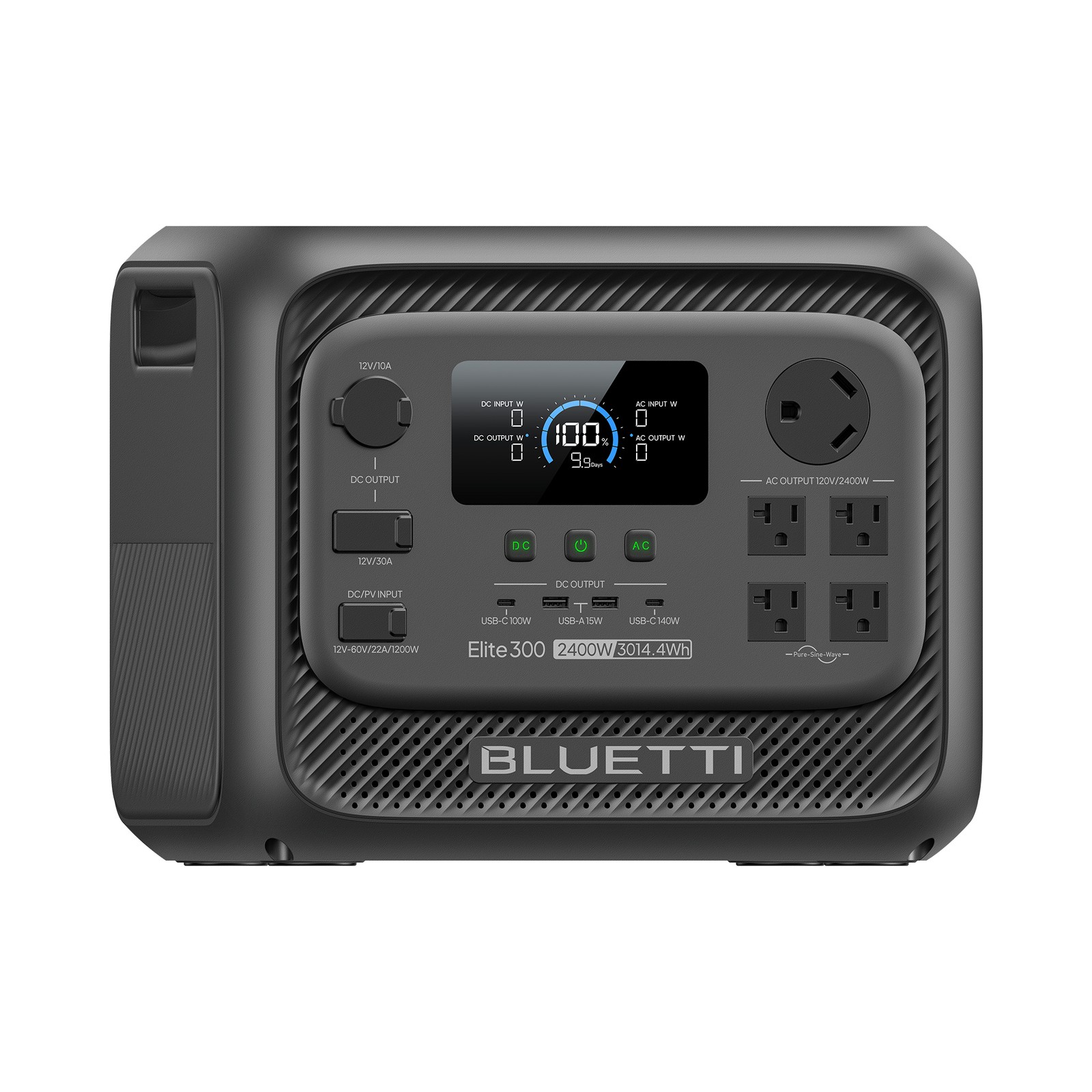 BLUETTI Elite 300 2400W 3014.4Wh Portable Power Station+350W Solar Panel for RVs