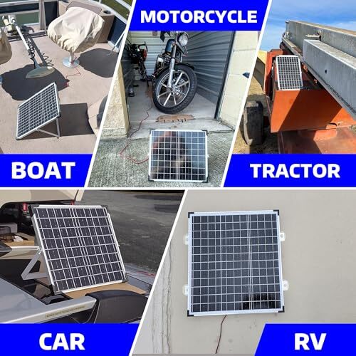Solar Panel Kit 20W 12V Solar Battery Trickle Charger Maintainer Waterproof S…